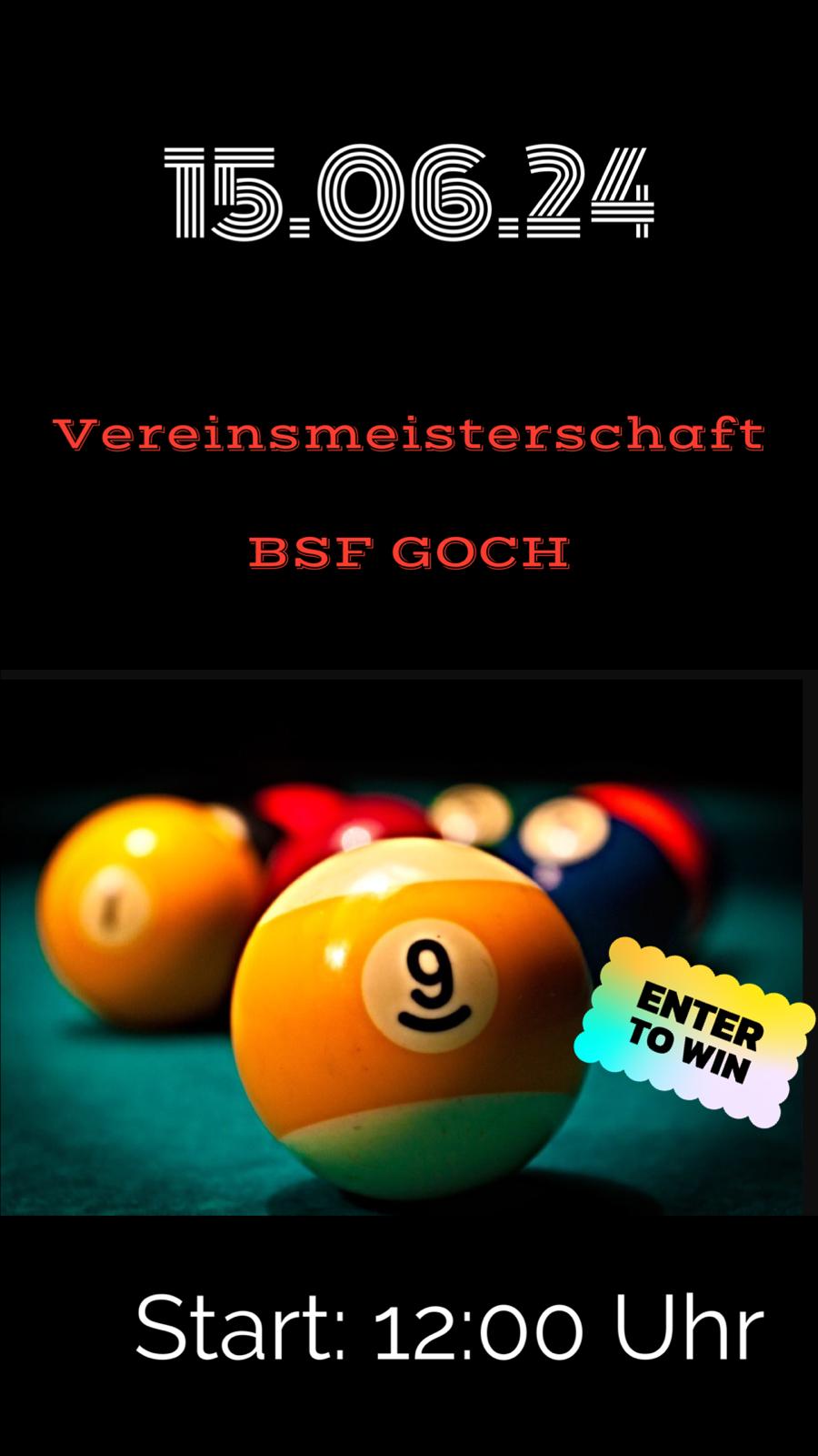 Vereinsmeisterschaft 9 ball 15.06.2024